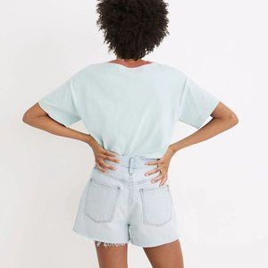 Madewell, The Momjean Short in Fitzgerald Wash, Size 32, High Rise